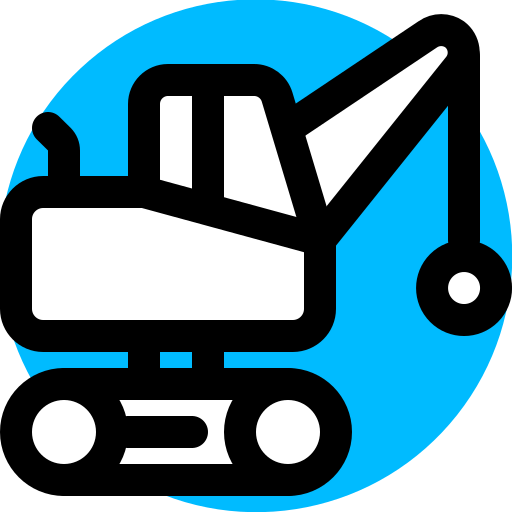 Crane, demolition, wrecking ball icon